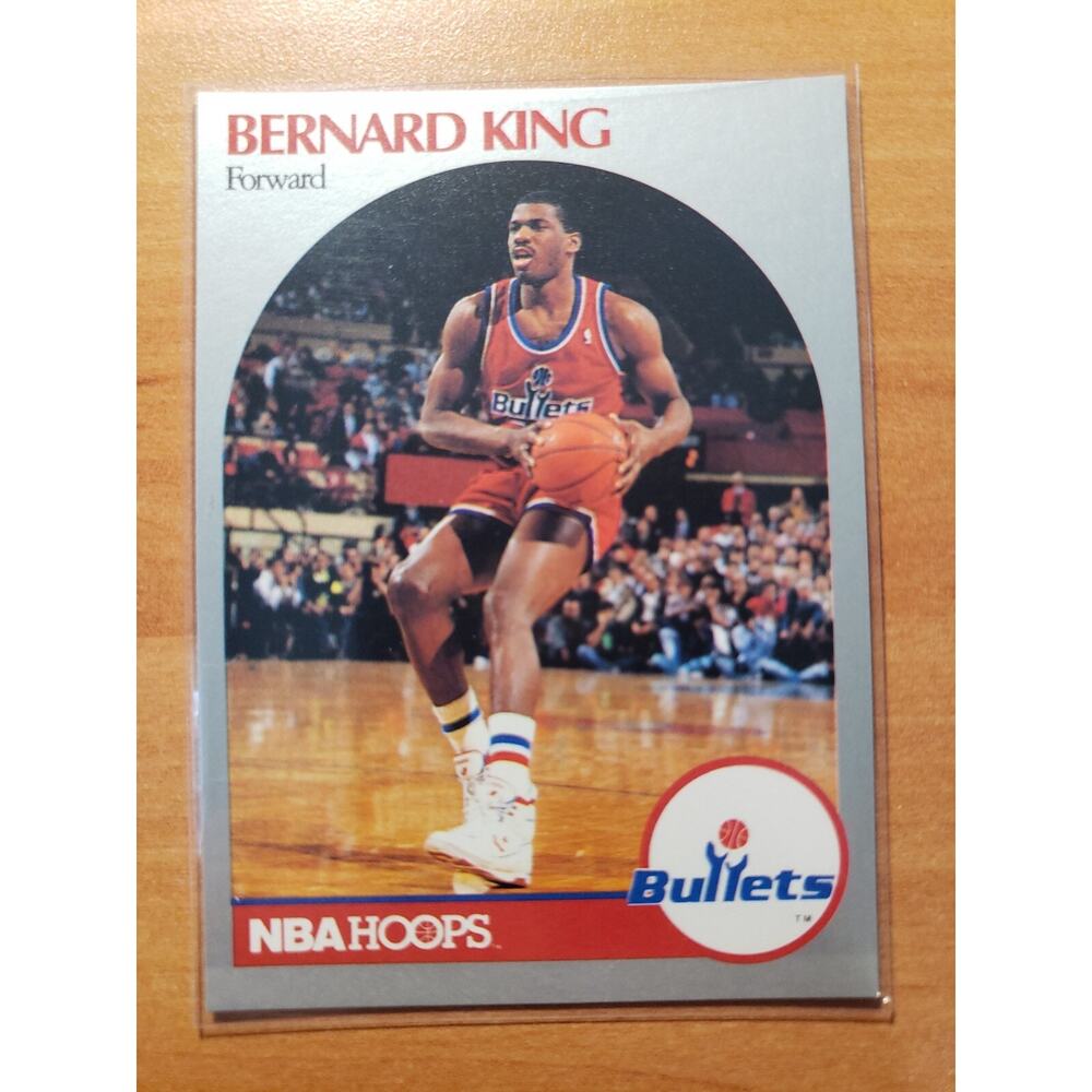 Bernard King 1990-1991 NBA Hoops #300 - Washington - NBA - Fresh Pull